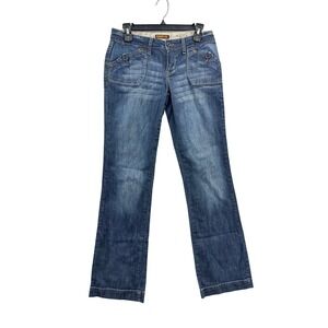 JJ COLLECTION Womens Jeans Size 9 Bootcut Blue Denim Stretch RN 74753
